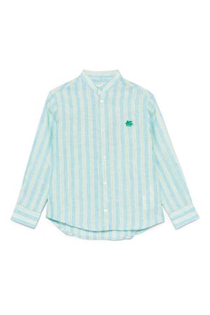 light blue linen shirt ETRO KIDS | GW5P40Z287760IVE